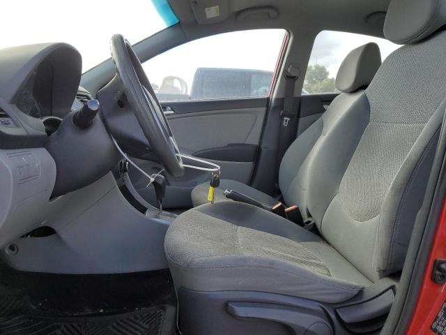 KMHCT4AE2DU548002 - 2013 HYUNDAI ACCENT GLS RED photo 7