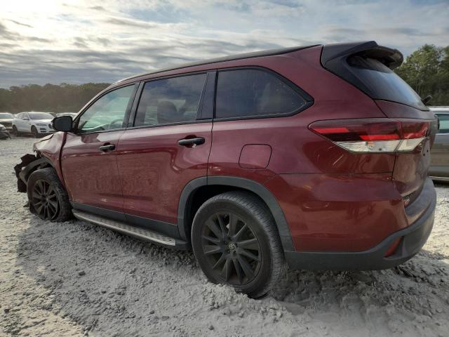 5TDKZRFHXKS319468 - 2019 TOYOTA HIGHLANDER SE 栗色 照片 2