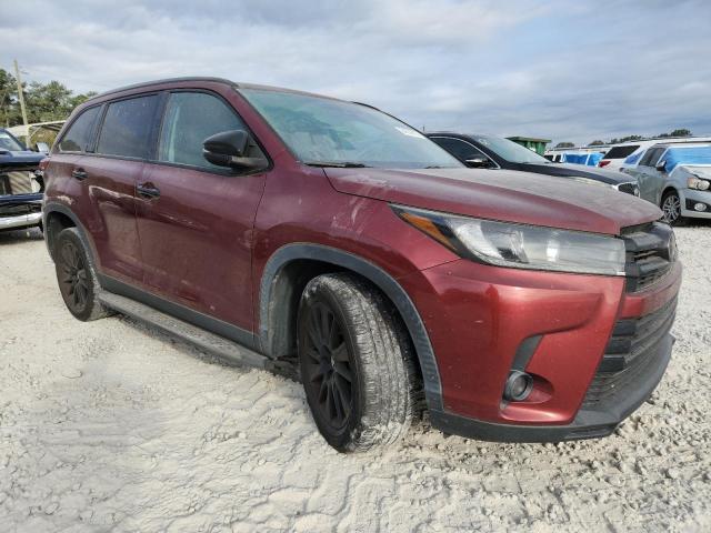 5TDKZRFHXKS319468 - 2019 TOYOTA HIGHLANDER SE 栗色 照片 4