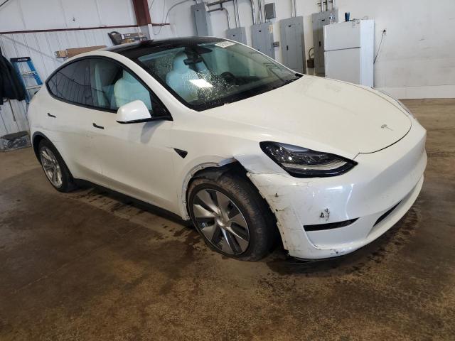 5YJYGDEE6MF201368 - 2021 TESLA MODEL Y Biały zdjęcie 4