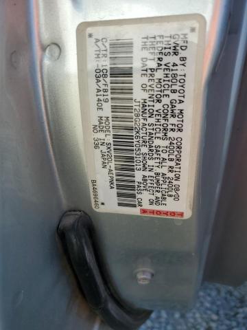 JT2BG22K6Y0531013 - 2000 TOYOTA CAMRY CE SILVER photo 12