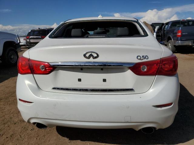 JN1BV7AP6EM678043 - 2014 INFINITI Q50 BASE WHITE photo 6