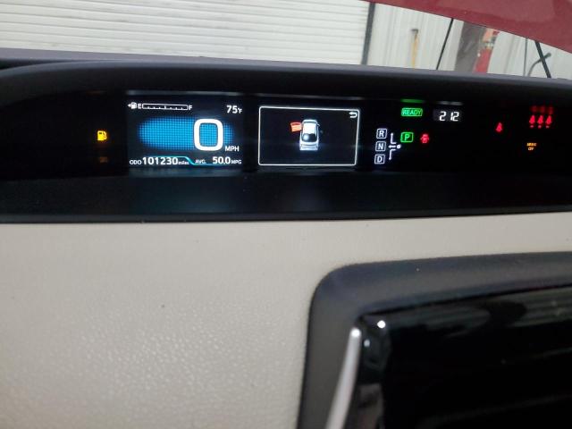 JTDKARFUXH3531639 - 2017 TOYOTA PRIUS წითელი ფოტო 9