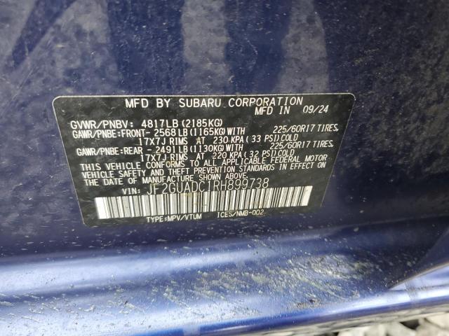 JF2GUADC1RH899738 - 2024 SUBARU CROSSTREK PREMIUM Көк фото 13