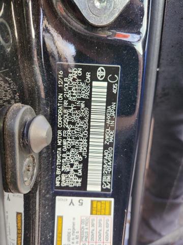 JTDKBRFU0H3546289 - 2017 TOYOTA PRIUS BLACK photo 12