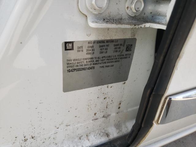 1G4ZP5SS2HU143479 - 2017 BUICK LACROSSE ESSENCE WHITE photo 12