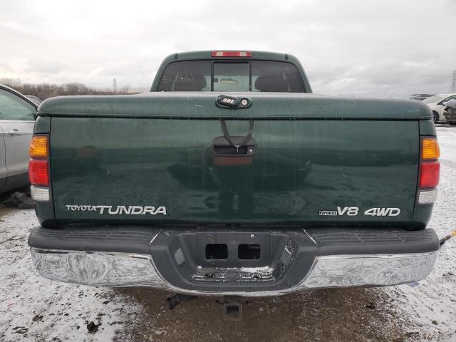 5TBBT44154S446540 - 2004 TOYOTA TUNDRA ACCESS CAB SR5 GREEN photo 6