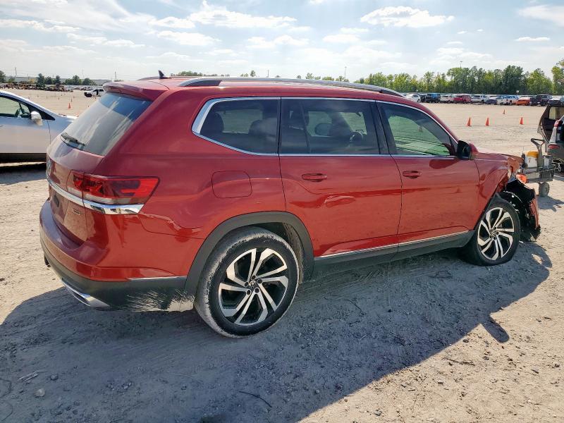 1V2TR2CA3MC575294 - 2021 VOLKSWAGEN ATLAS SEL PREMIUM Rouge photo 3