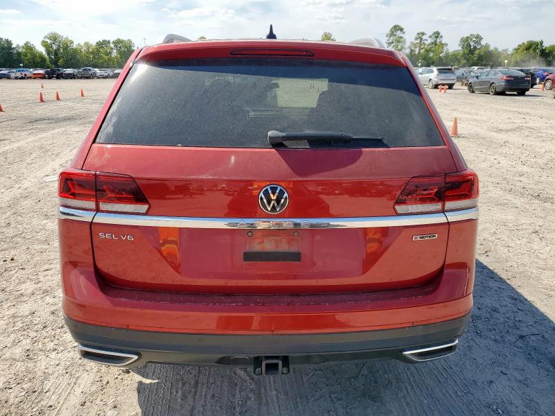 1V2TR2CA3MC575294 - 2021 VOLKSWAGEN ATLAS SEL PREMIUM Rouge photo 6