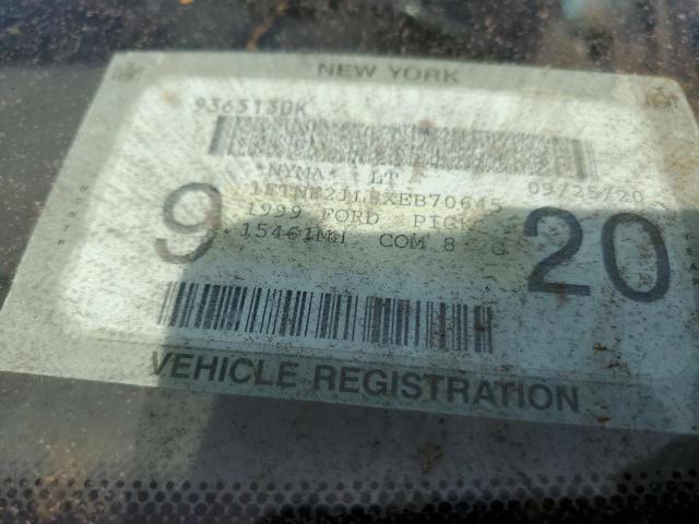 1FTNF21L8XEB70645 - 1999 FORD F250 SUPER DUTY 蓝色 照片 12