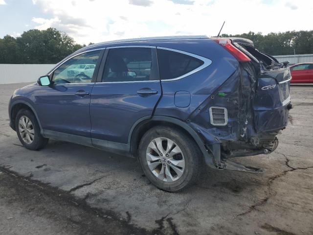 2HKRM4H75DH624907 - 2013 HONDA CR-V EXL BLUE photo 2