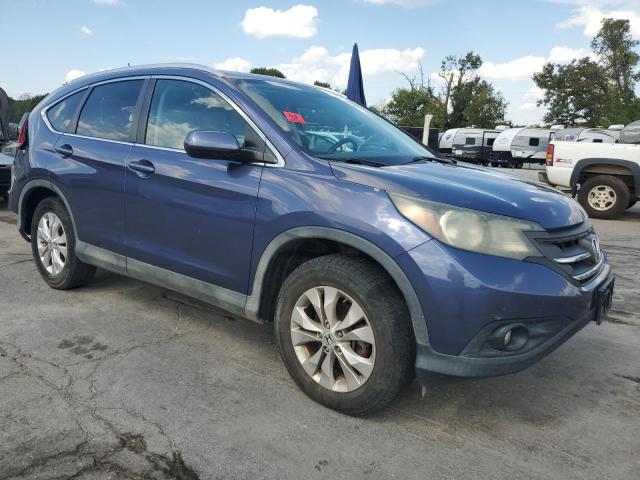 2HKRM4H75DH624907 - 2013 HONDA CR-V EXL BLUE photo 4