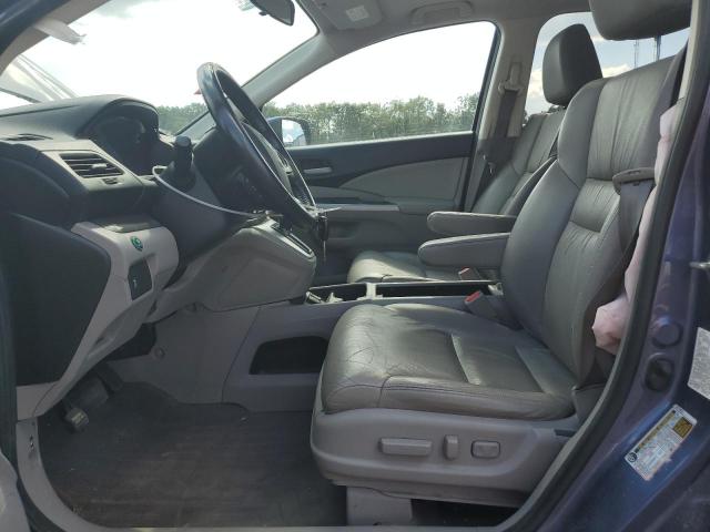 2HKRM4H75DH624907 - 2013 HONDA CR-V EXL BLUE photo 7