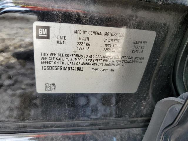 1G6DE5EG4A0141082 - 2010 CADILLAC CTS LUXURY COLLECTION შავი ფოტო 12