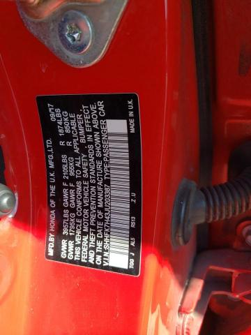 SHHFK7H43JU203387 - 2018 HONDA CIVIC SPORT Qırmızı foto 13