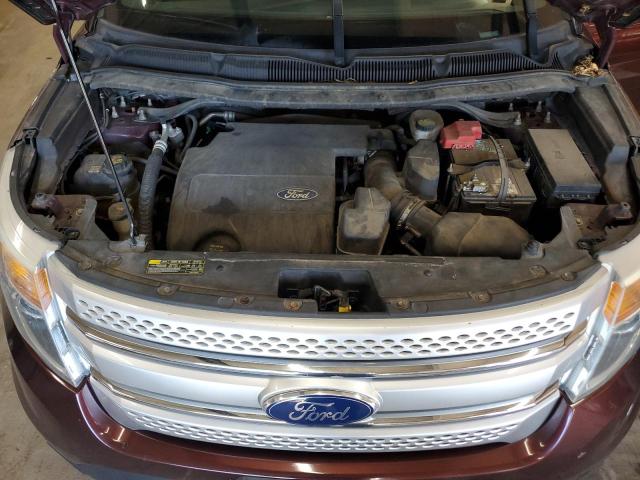 1FMHK8D8XCGA89627 - 2012 FORD EXPLORER XLT Kasztanowy zdjęcie 12