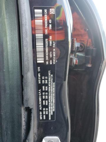 ZARFAEBN8H7532876 - 2017 ALFA ROMEO GIULIA BLACK photo 12