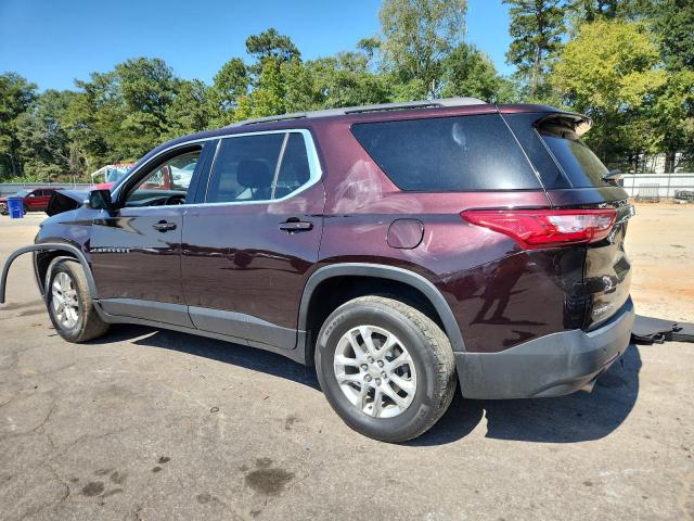 1GNERGKW9LJ194880 - 2020 CHEVROLET TRAVERSE LT BURGUNDY photo 2
