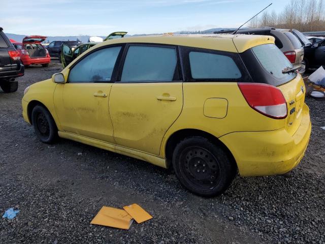 2T1KR32E54C290983 - 2004 TOYOTA COROLLA MA XR YELLOW photo 2