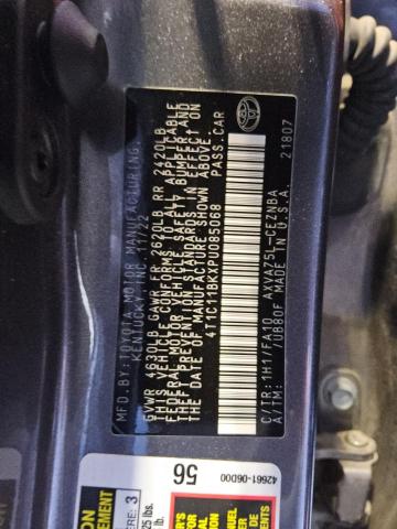 4T1C11BKXPU085068 - 2023 TOYOTA CAMRY LE GRAY photo 12