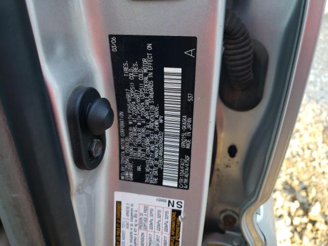 JTEBU14R660096832 - 2006 TOYOTA 4RUNNER SR5 SILVER photo 13