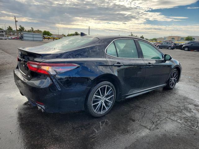 4T1G11AK1MU525936 - 2021 TOYOTA CAMRY SE BLACK photo 3