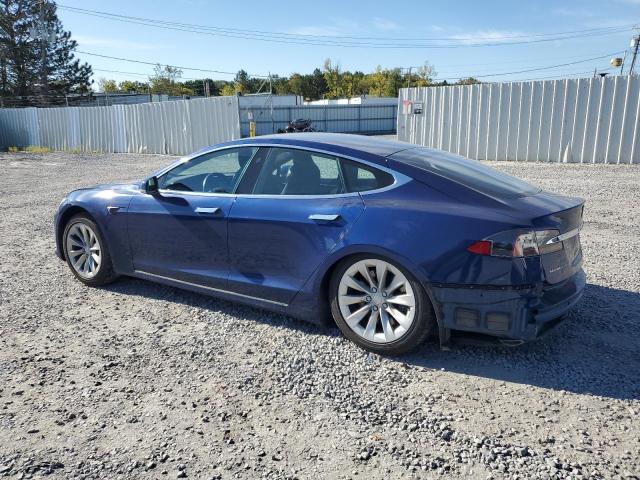5YJSA1E23HF199208 - 2017 TESLA MODEL S ლურჯი ფოტო 2