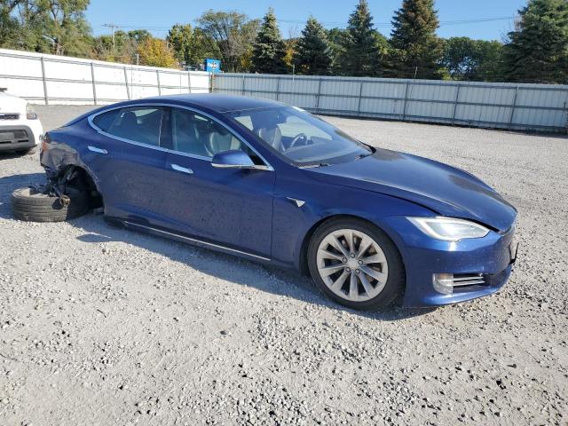 5YJSA1E23HF199208 - 2017 TESLA MODEL S ლურჯი ფოტო 4
