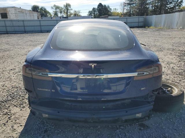5YJSA1E23HF199208 - 2017 TESLA MODEL S ლურჯი ფოტო 6