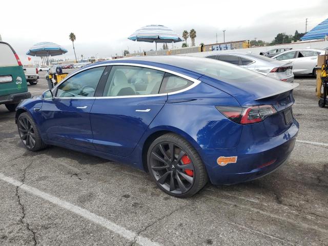 5YJ3E1EC6LF624625 - 2020 TESLA MODEL 3 蓝色 照片 2