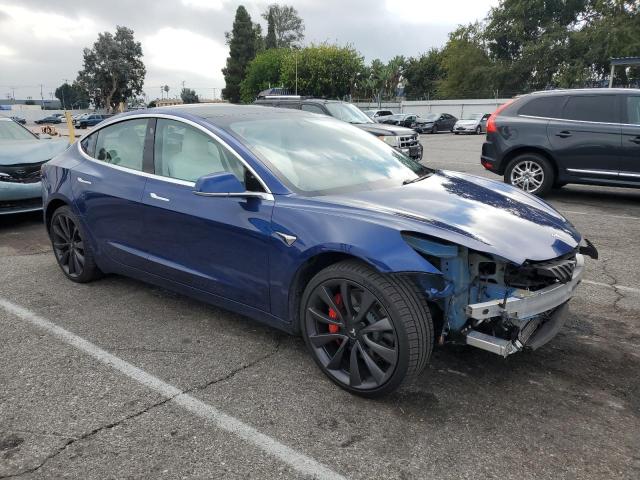 5YJ3E1EC6LF624625 - 2020 TESLA MODEL 3 蓝色 照片 4