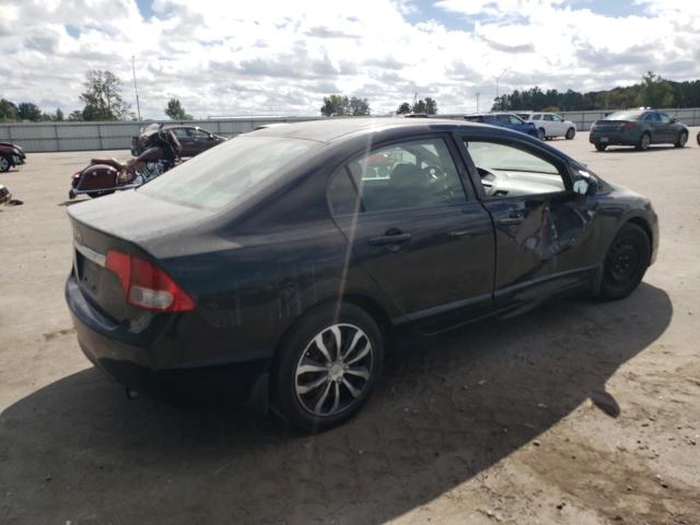 2HGFA16539H345775 - 2009 HONDA CIVIC LX შავი ფოტო 3
