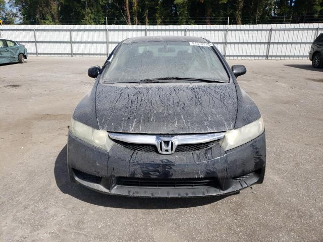 2HGFA16539H345775 - 2009 HONDA CIVIC LX შავი ფოტო 5