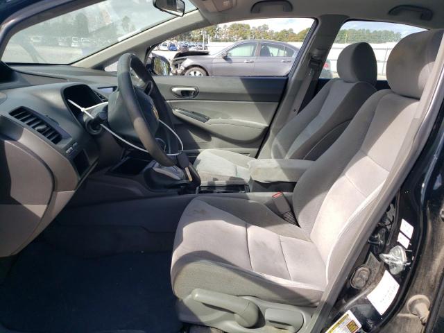 2HGFA16539H345775 - 2009 HONDA CIVIC LX შავი ფოტო 7