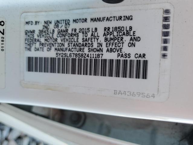 5Y2SL67858Z411187 - 2008 PONTIAC VIBE Ağ foto 13