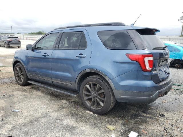 1FM5K7D83JGB15172 - 2018 FORD EXPLORER XLT BLUE photo 2