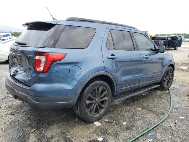 1FM5K7D83JGB15172 - 2018 FORD EXPLORER XLT BLUE photo 3