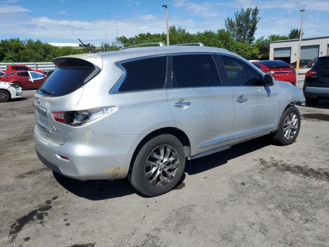 5N1AL0MM1EC545392 - 2014 INFINITI QX60 SILVER photo 3