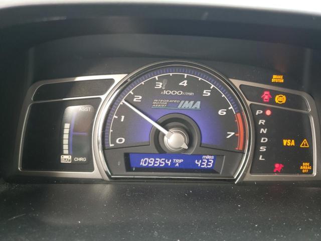 JHMFA3F25AS003580 - 2010 HONDA CIVIC HYBRID 银色 照片 9