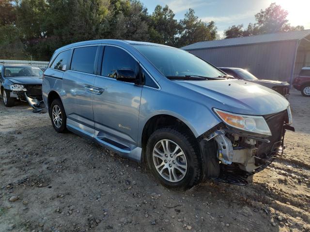 5FNRL5H66DB047352 - 2013 HONDA ODYSSEY EXL BLUE photo 4