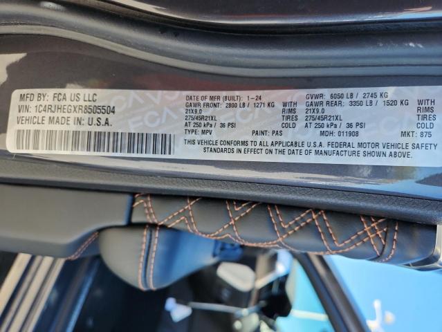 1C4RJHEGXR8505504 - 2024 JEEP GRAND CHER SUMMIT Շագանակագույն լուսանկար 14