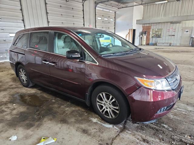 5FNRL5H69BB045009 - 2011 HONDA ODYSSEY EXL მუქწითელი ფოტო 4