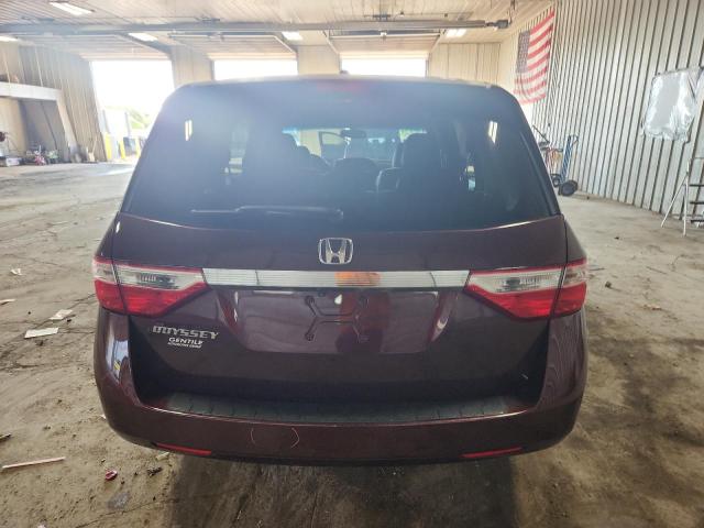 5FNRL5H69BB045009 - 2011 HONDA ODYSSEY EXL მუქწითელი ფოტო 6