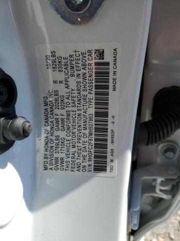 2HGFC2F87MH507863 - 2021 HONDA CIVIC SPORT Weiß Foto 13