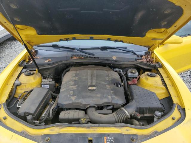 2G1FB1E31C9210283 - 2012 CHEVROLET CAMARO LT YELLOW photo 11
