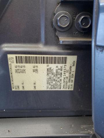 1N4AL2AP3AC149379 - 2010 NISSAN ALTIMA BASE Blau Foto 12