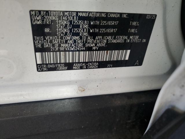 2T3F1RFVXSW524544 - 2025 TOYOTA RAV4 LE WHITE photo 14