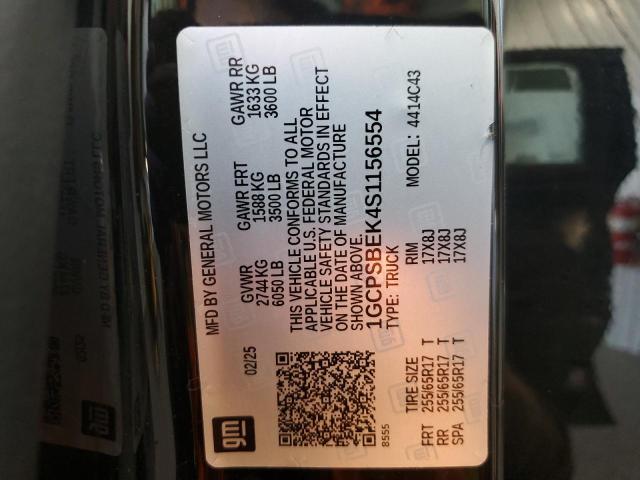 1GCPSBEK4S1156554 - 2025 CHEVROLET COLORADO 黑色 照片 13