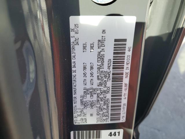 3TMLB5JNXSM095259 - 2025 TOYOTA TACOMA DOUBLE CAB GRAY photo 12