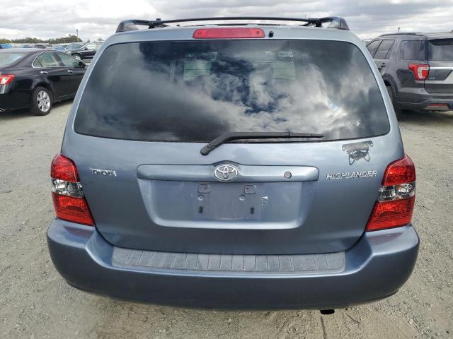 JTEGD21AX50117464 - 2005 TOYOTA HIGHLANDER BLUE photo 6